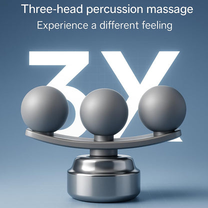 Massage Gun for Pain Relief & Muscle Recovery, Deep Tissue Percussion Massager with 6 Heads, Long Battery Life, Quiet Portable Handheld Body Massager for Gym & Home Use