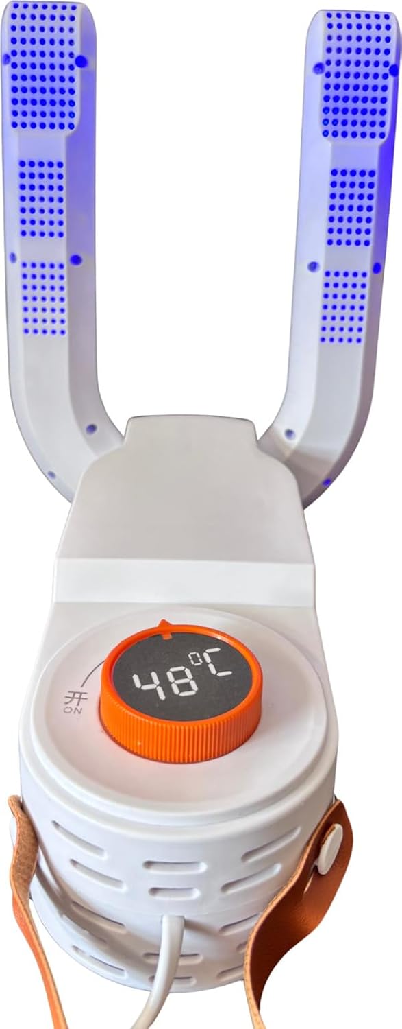 Electric Shoe Dryer Machine with PTC 48°C Heating & UV Sterilization | Portable Fast Drying Shoe Dryer for Home Adjustable Timer, 360° Air Circulation for Shoes, Boots & Sneakers (White)