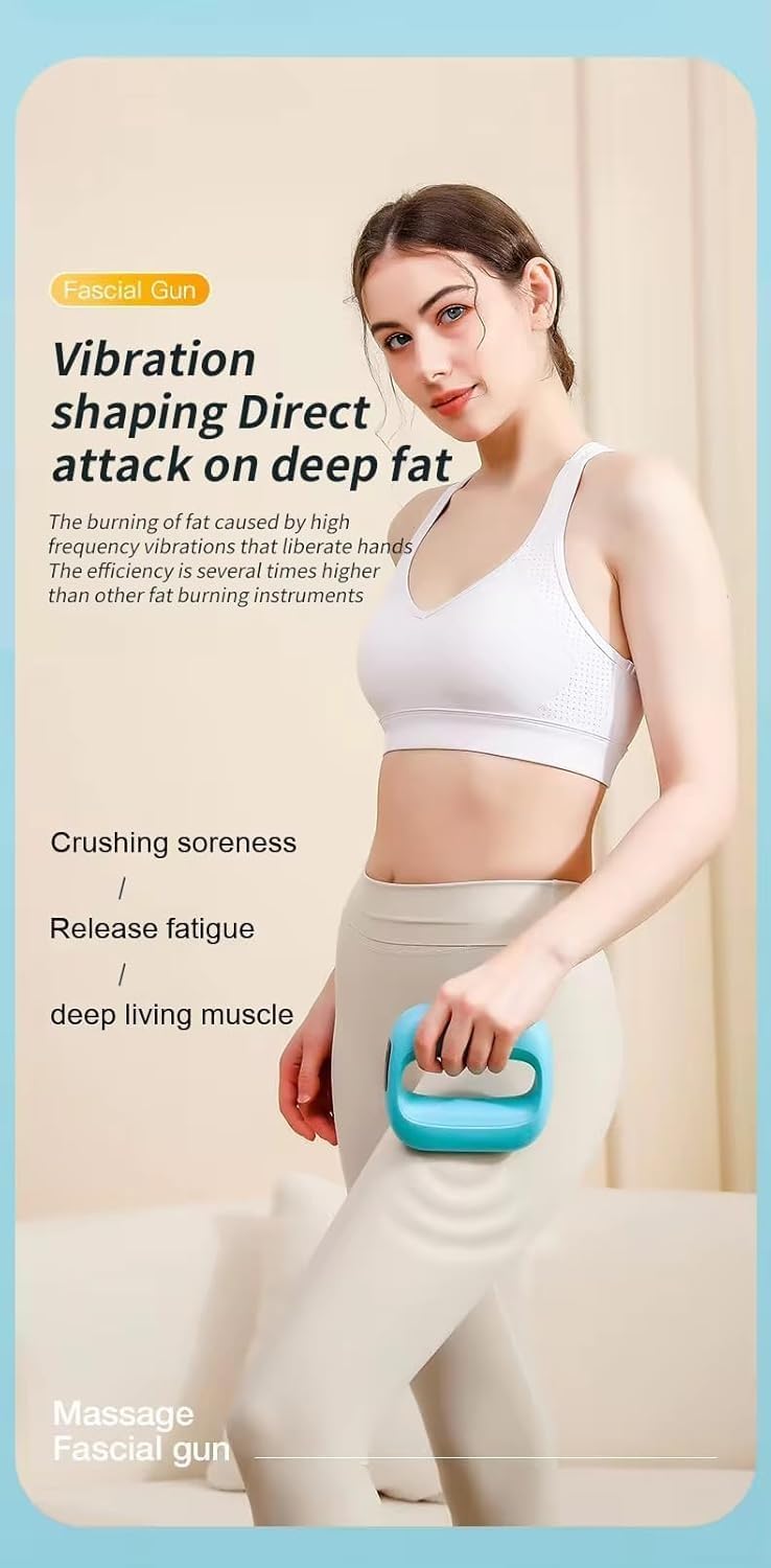 Multifunctional Full-Body Fascial Ring, Deep Tissue Vibrations,High-Frequency Vibration, Adjustable Massage Modes,Portable Electric Fascia Blaster for Muscle Knot Recovery & Relaxation (G2)