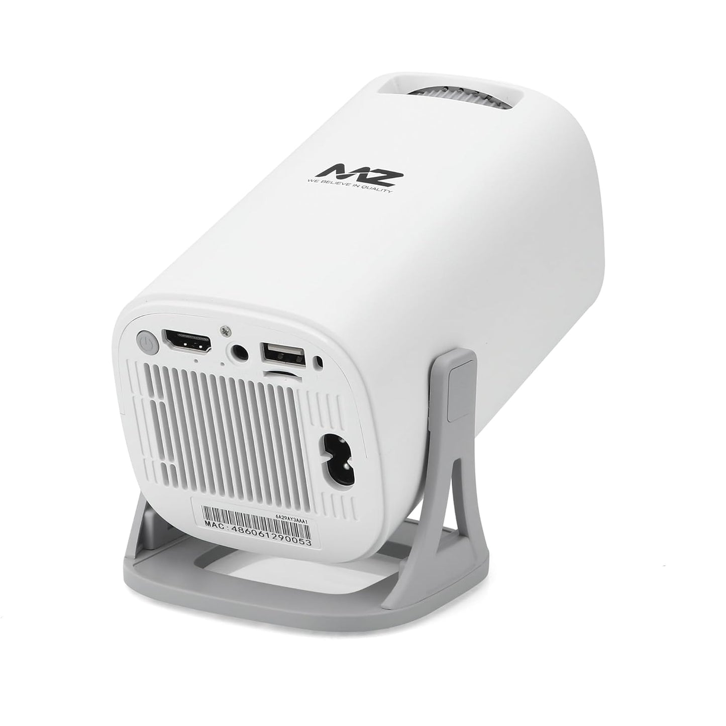 MZ TP1 (MINI Projector) with Bluetooth & Multiple Input Option, 180° Rotatable 1GB RAM & 8GB ROM LCD Portable Projector