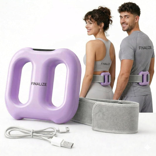 Fascial Massage Ring Percussion Muscle Ring Massager with Belt for Muscle Relaxation Legs Mini Gun Massager for Full Body Massage | Relief & Relaxation for Men and Women | autometic shut off after 15 min (Purple)