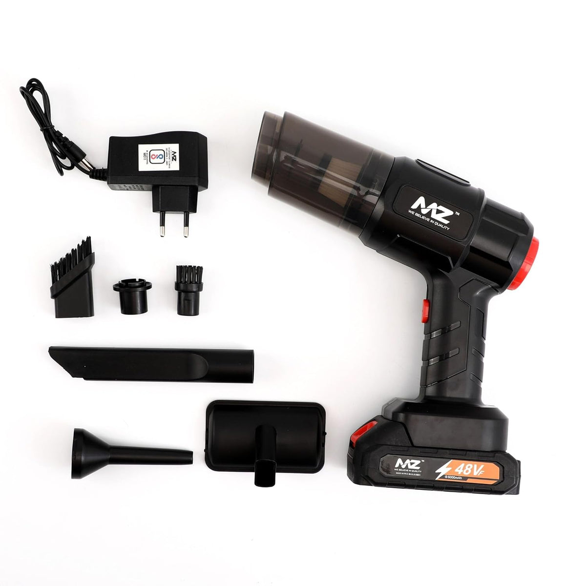 MZ VC41 (Handheld Vacuum Cleaner) 200W, 6000mAh Battery Wireless with Multiple Uses Hand-held Vacuum Cleaner with Reusable Dust Bag