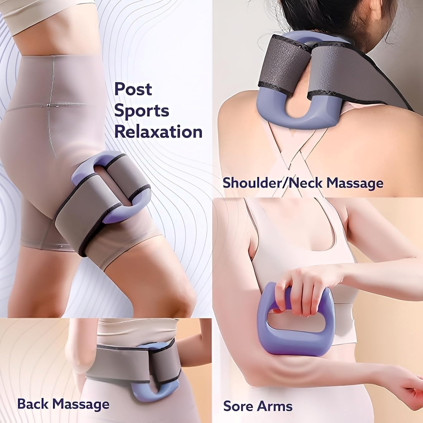 Multifunctional Full-Body Fascial Ring, Deep Tissue Vibrations,High-Frequency Vibration, Adjustable Massage Modes,Portable Electric Fascia Blaster for Muscle Knot Recovery & Relaxation (G2)