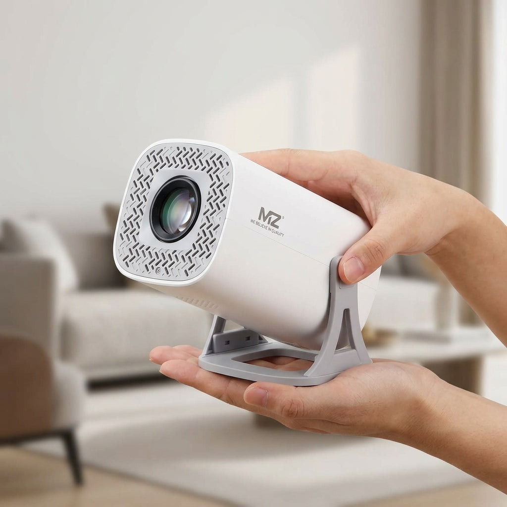 MZ TP1 (MINI Projector) with Bluetooth & Multiple Input Option, 180° Rotatable 1GB RAM & 8GB ROM LCD Portable Projector